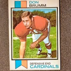 1973 Topps Don Brumm St Louis Cardinals #378 Football Card Vintage Collectible Sports NFL