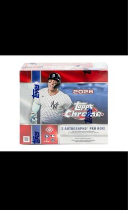 2026 Topps Chrome Baseball Jumbo Box - Factory Sealed