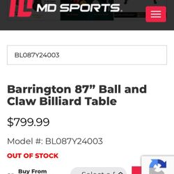 POOL TABLE