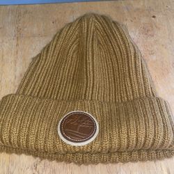 Classic  Timberland Beanie with leather Logo Or Size Fits all