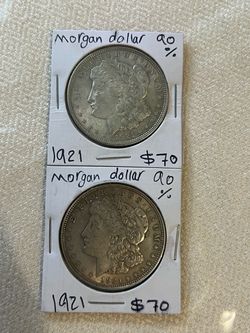 Morgan dollars 90% silver 1921