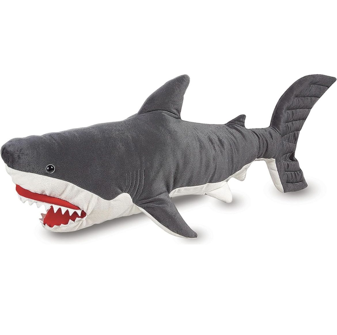 Melissa & Doug Giant Shark - Lifelike Stuffed Animal (over 3 feet long) 🆕✅Open Box• Amazon Retail Price $49.99