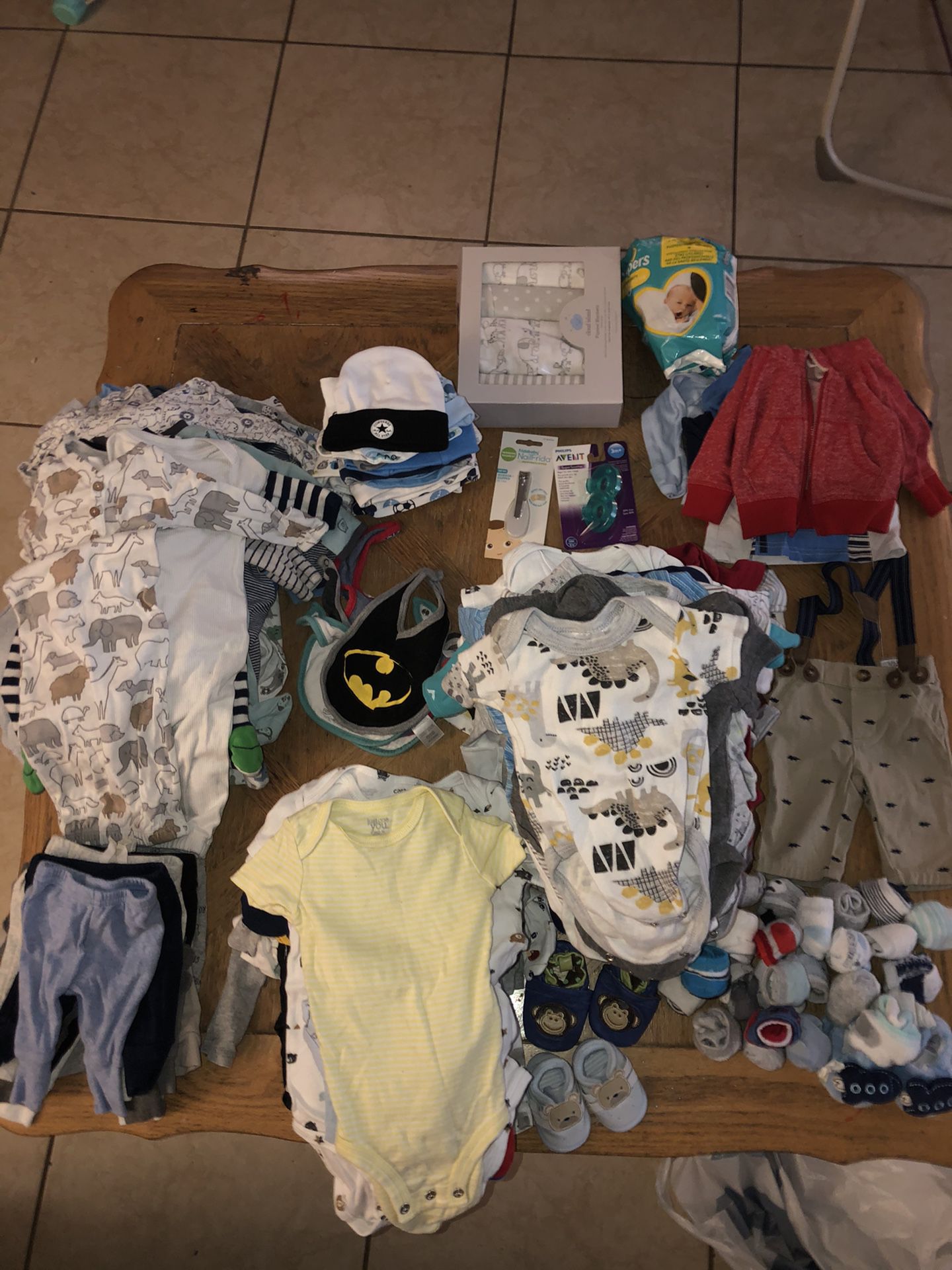 Baby Boy Clothes And Item Bundle