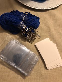 Lanyards with swivel clip and badge holder