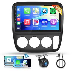 8Core 4+64G Car Stereo For Honda CRV 1(contact info removed)(Manual A/C) Wireless Carplay Android Auto,9 Inch 1280 * 720P IPS Touch Screen Radio