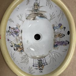 hand-painted ceramic bathroom sink