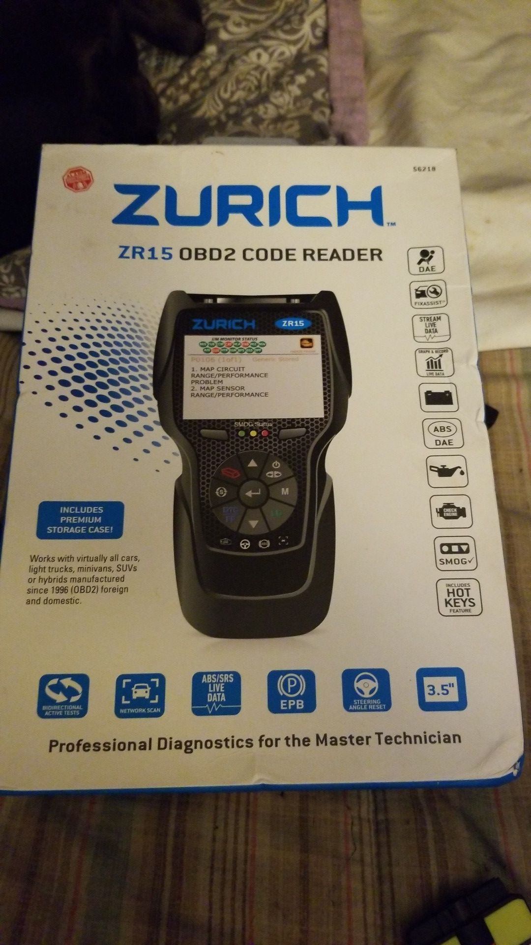 Zurich ZR15 OBD2 CODE READER