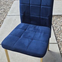 Blue Dining Chairs Qty 5