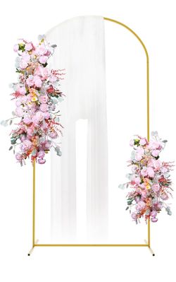 Arch Backdrop Stand, 7.2ft, Metal Wedding Arch Stand, Gold