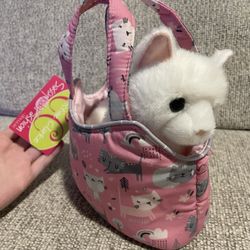 Cat In Purse Stuffed Animal 