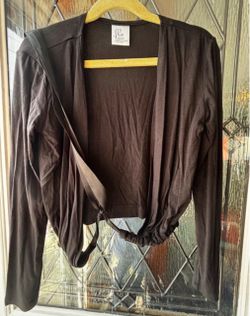 Flo Black Wrap Cardigan