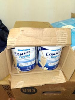 Ensure Original Powder Vanilla - Box of 6 Cans.