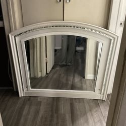 White Vanity Mirror 