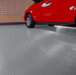 G-Floor brand Rib 7.5x17’ slate grey vinyl garage floor and protector