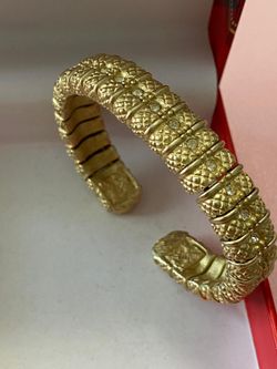 Pulsera Gold Filled caña joyería antigua