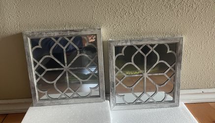 Rustic White Mirrors 