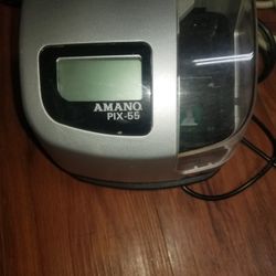Amano Pix 55 Electronic Time Clock Recorder & Date Stamp 