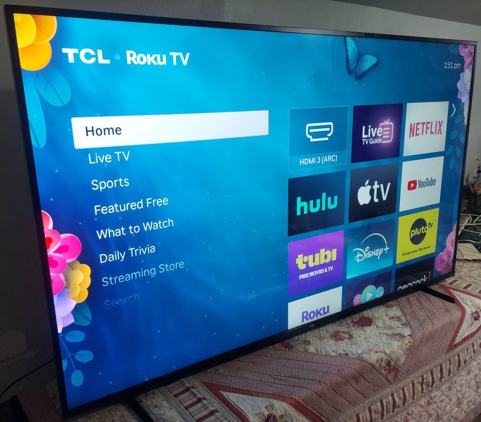 🟣SMART TV TCL 75" 4K ROKU LED HDR DOLBY VISION FULL UHD 2160p🔴 ( NEGOTIABLE ) 🟢FREE DELIVERY 🟡