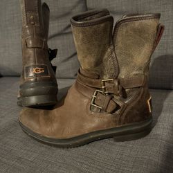 Ugg Simmens Leather Boots Size 6