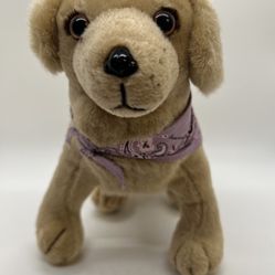 American Girl Doll Kailey Dog Sandy with Purple Bandana