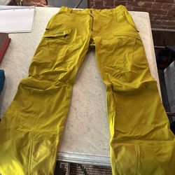 Patagonia Men’s Storm Shift Pants Yellow Mens Large