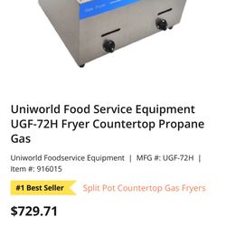 Uniworld Fryer Countertop Propane 