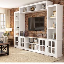 Entertainment Center With Bookcase