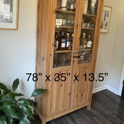 IKEA Cabinet With Glass Doors 