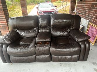 Leather Loveseat Recliner