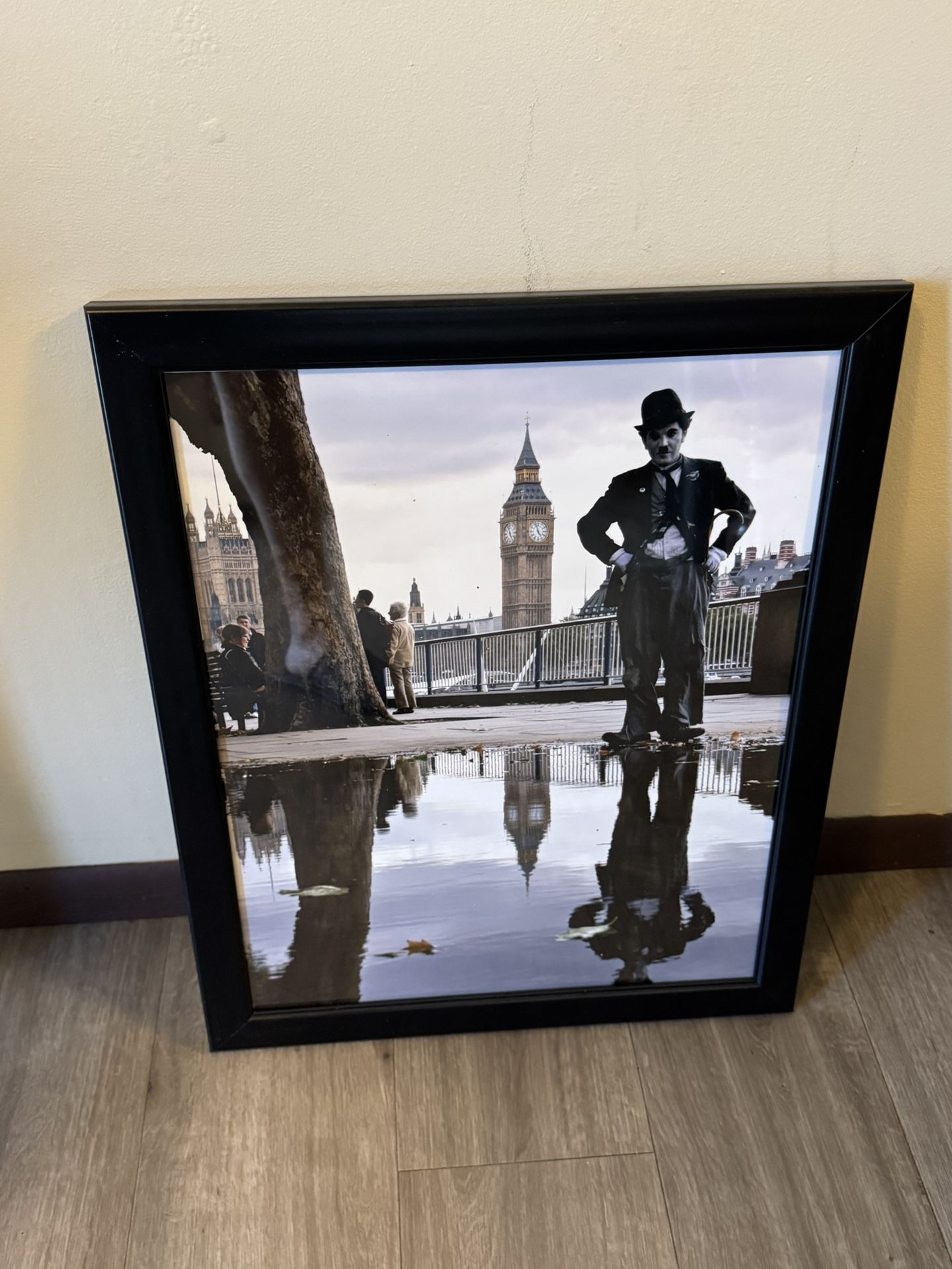 Framed Charlie Chaplin London Print