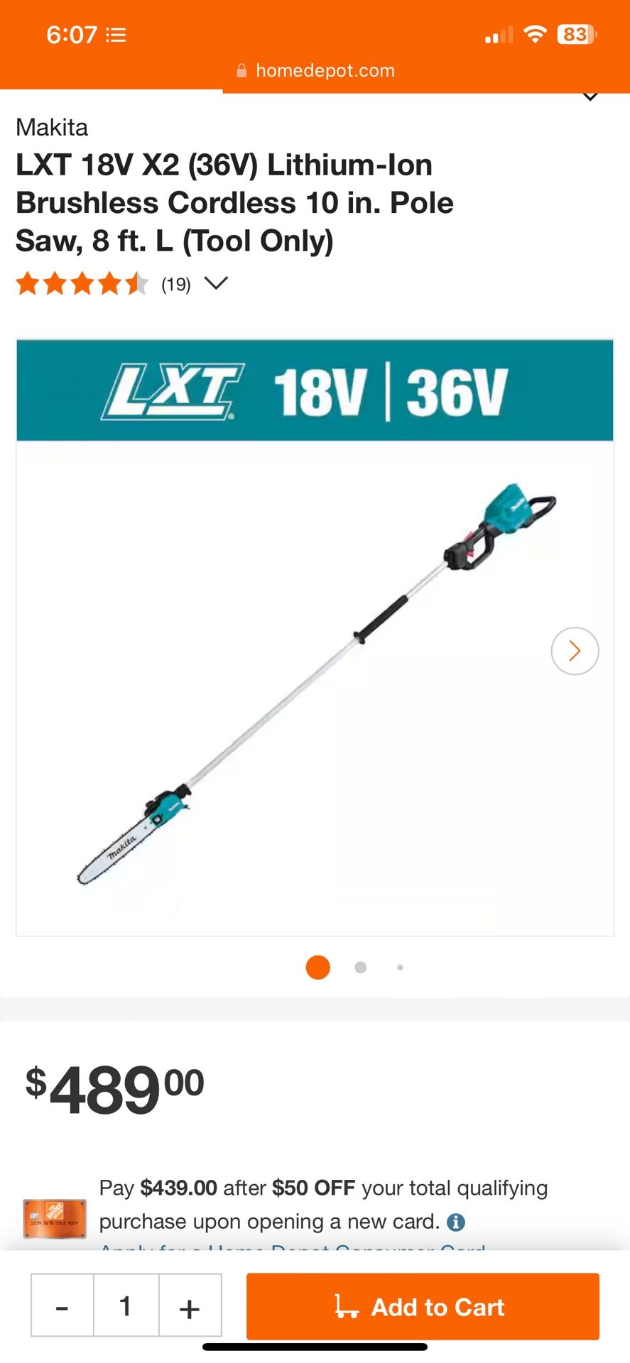 Makita Pole Saw