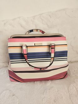 Kate Spade Striped Satchel Handbag