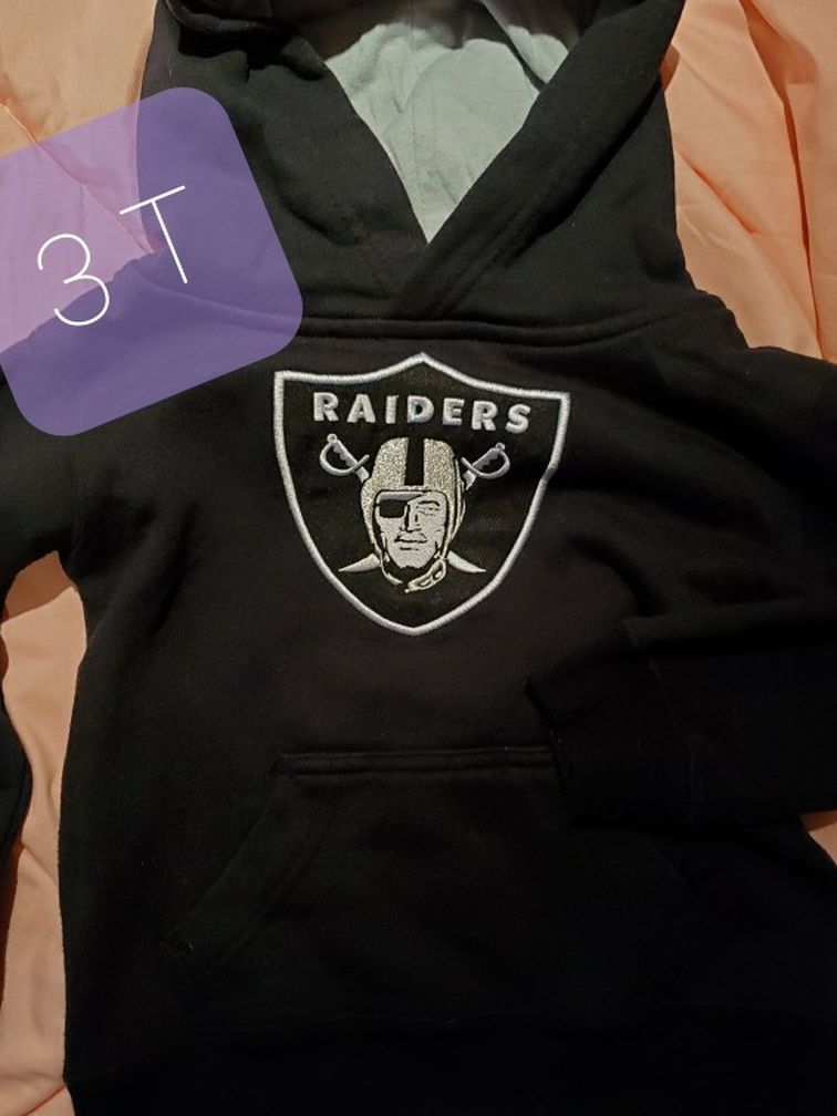 Raiders NFL Sweatshirt 3T Kids Toddlers
