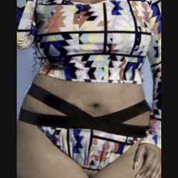 New Boho/Ethnic/ African geometric printed bikini/bathing /swim suit multicolors size 4XL plus size woman