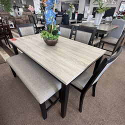 6 Pc Dining Table 