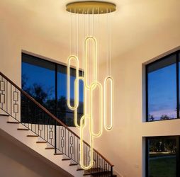 Modern chandelier gold
