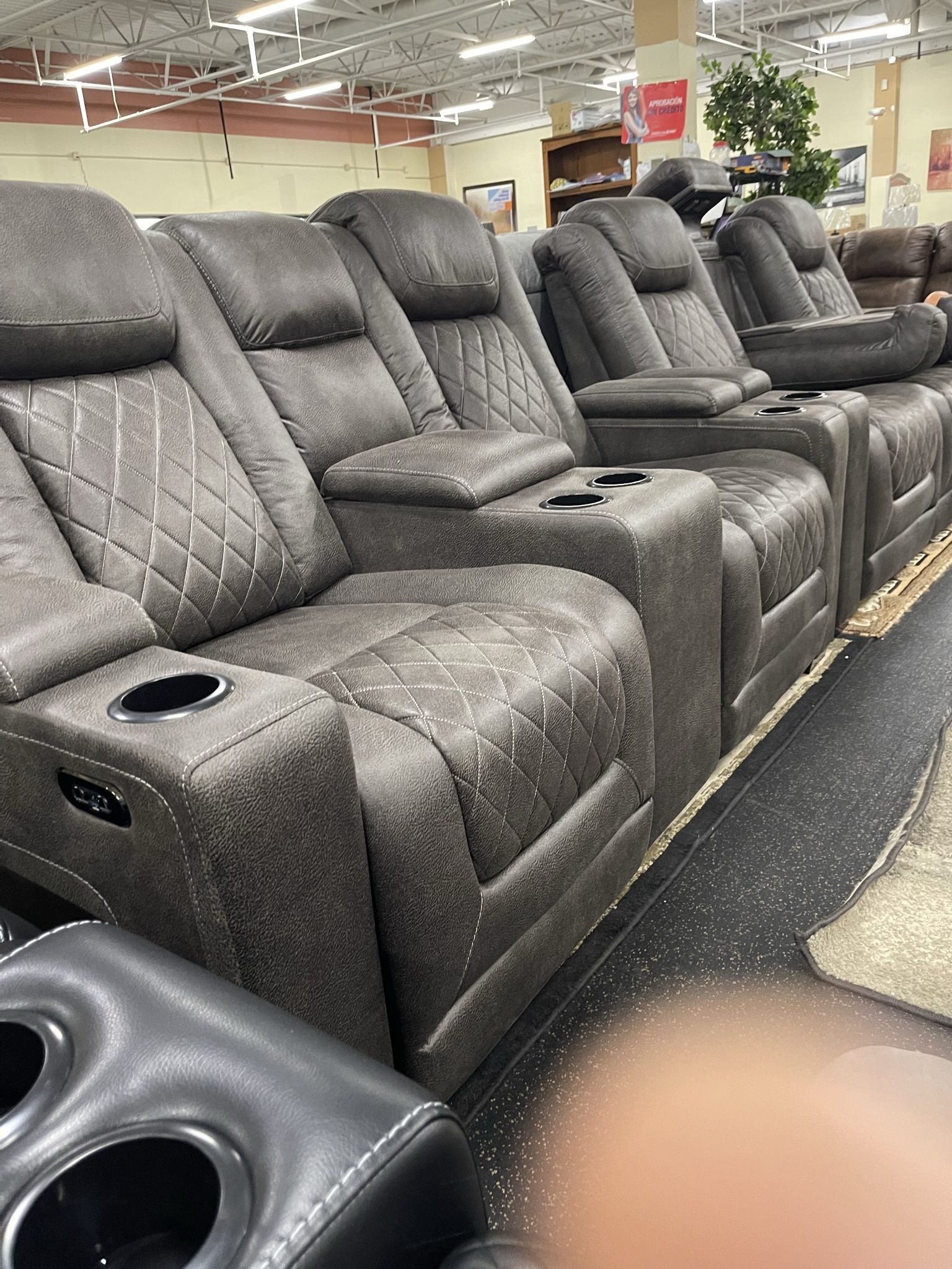 Power Reclining Sofa And Power Reclining Love Seat On Sale for Sale in