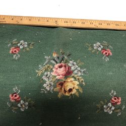 Needlepoint Wool 3 Pieces Pillow Upholstry