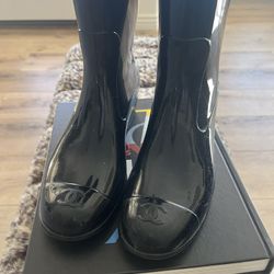 Chanel 🖤🤎 Rain Boots 🖤🤎 Authentic  