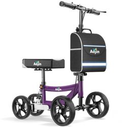 867-Aojin Knee Scooter For Adults - 300 Lb Capacity, 8" Wheels