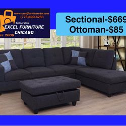 💫FREE DELIVERY💫Brand New Sectional Sofa Couch 