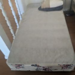 Single Bed Bed Frame And Box Spring 