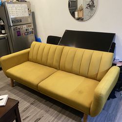 Vintage Mustard Fouton Couch