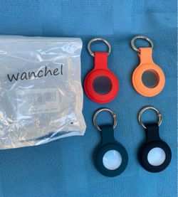 Wanchel AirTag Silicone Keychain Holders 4-Pack