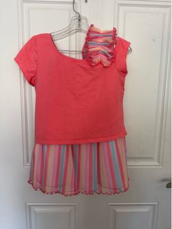 NWT Girl’s Bonnie Jean 2pc Skirt Set Size 14 ~ Multicolored ~ Super Cute