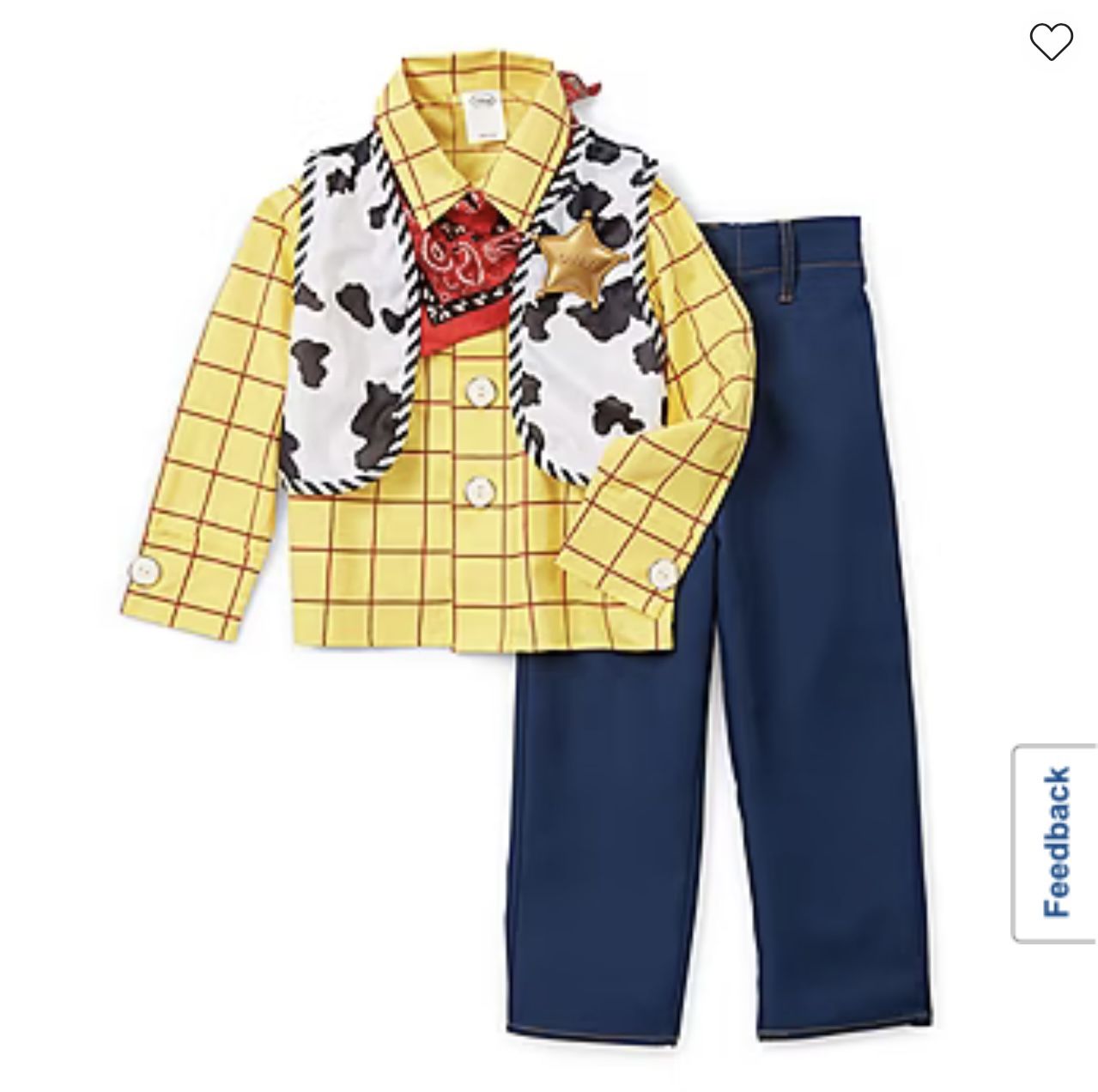 Woody Costume Size 9-10. New