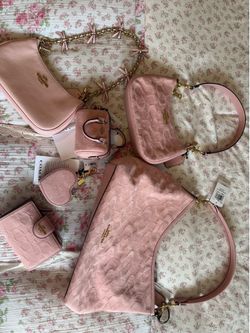Coach denim pink