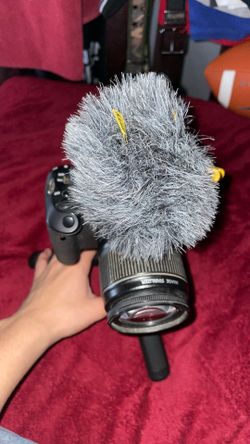 Camera I work well It has grip and has to hold and has a microphone and a 128 GB memory