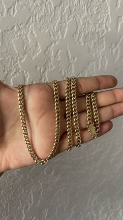 14k gold cuban chain