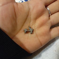 Silver Roller Skate Pendant